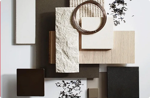 Coffee-colored building materials